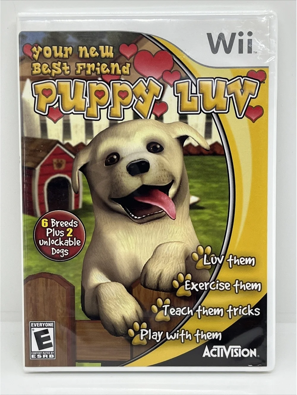 Nintendo Wii Puppy Luv Video Game Sealed 2006 Your New Best Friend Activision